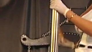 Humiliating ass tightening in the strip club