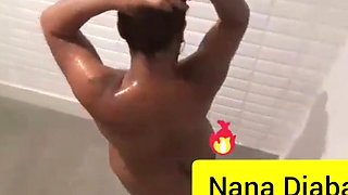 Busty Woman Showering