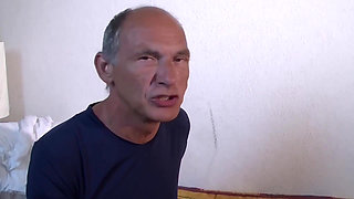 Hot Cumshot in Mouth Mature MMF Threesome