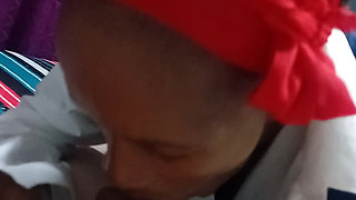 Black Girl Sucks and Rides White Cocl in Uniform