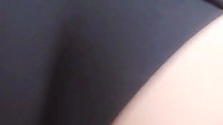 Her Black Panties and Beautiful Ass Make Me Hard Without Me Having to Use My Hands