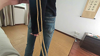 My Adorable Girlfriend Tries a Super Tight European Way of Bondage