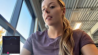 Nadia Foxx Orgasms Wildly on Gym Stairmaster After Drive-Thru