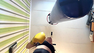 Boxing Punch Lingerie Tease POV