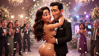 Cuckold Husband Lets All Guests Touch His Bride on All Fours at Wedding Reception (ai Generated)
