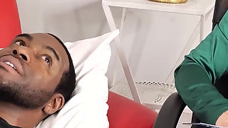 Redhead Aussie Therapist Worships Rome Majors Big Black Cock