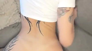 Emo Petite Goes Bananas on BBC Monstercock