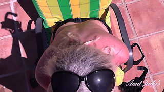Auntjudys - Busty Mature Doctor Maggie Moon Provides Outdoor Sex Therapy