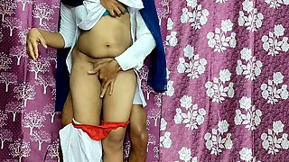 Sexy schoolgirl Puja gets caught in some wild action