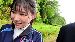 Asian Momoka inside school uniform has fingered Uncensored