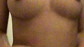 Cute amateur brunette naughty in solo jerking show on camera