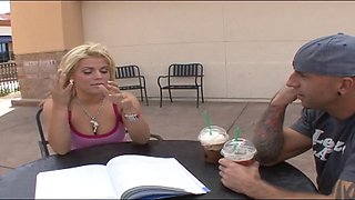 Amazing teen in high heels getting pussy slammed