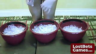 Loser Teen Gets Ice Buckets Poured on Her Naked Body After Race Bet