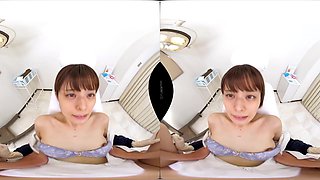 Japanese nurse shares vr toilet pov sensual thrills