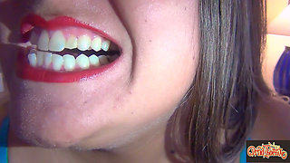 My Extreme Close-up Mouth Tour - Green M&m Munching Remastered HD