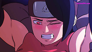 Sarada Uchiha Konoha Nights - Outdoor Quick Sex ( Parody Porn )
