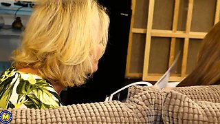 Mature Lesbian Gets Her Hairy Cunt Licked