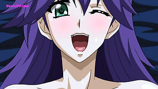 Naoki Watched On as Maho Rode Kamijou's Cock To Orgasm ( Hentai )