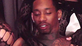 Three Girls Calls Two Black Guys with Huge Cocks to Have an Orgy