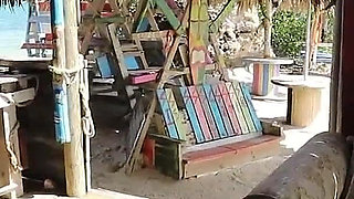 3 Hot Chicks Banged on the Beach!