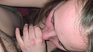 Blowjob POV with a lot of cum and spit :)