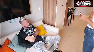 Agatha Mama in Family Taboo - My Stepbrother-in-law Tries to Eat Me Cant Handle It and Uses Banana!!