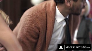 Slutty Asian mistress Nicole Doshi seduced a big cock stud to cheat on his wife with her anal