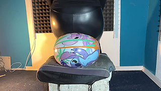 Lucy Sit Pops 12 50cm Customer Choosen Beach Balls in Shiny Black Pants! 2 Cameras with Slowmo