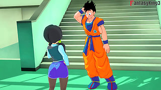 Android 18 dances for Gohan at the university - Dragon Ball Zex Series