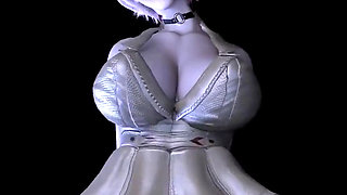 3D Huge Boobs Cosplay Model Got Her Asshole Fucked so Hard