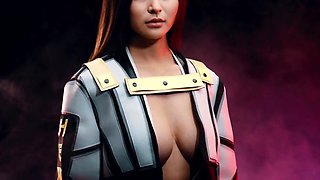 Real Life Hentai - Monster destroy all holes of Rae Lil