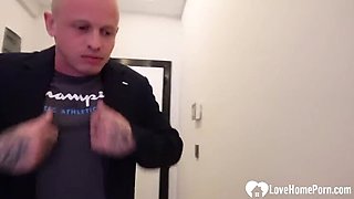 Amateur brunette neighbor's daughter loves deep anal fucking