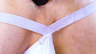 Latex Clad Rachael Rampage Strap Fucks Michael Vegas with Three Huge Dicks