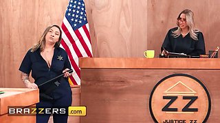 Brazzers - hot cougar Alexis Fawx puts her partner on trial & gets rectal justice in the courtroom