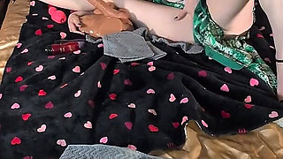Playing with Her New Sex Toy and I Cum in Her Mouth!