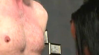 Humiliating dildo sucking
