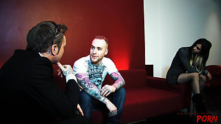 Tattoed Starlet Holly D Rides a Monster Dong
