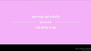 Arabelle Raphael & Sovereign Syre talk dirty in a steamy sex scene
