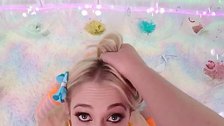 Flexible Petite Model Sky Pierce Rough Tiny Pussy Fucking