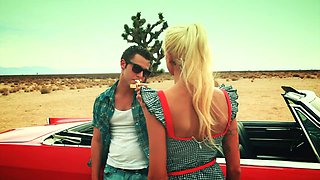 Rikki Six Gives Outdoor Blowjob