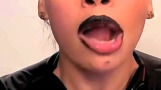 Filthy Fantasy After Dark: Cum Exploding on the Face of a Wild Latina in Latex.