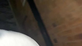 Blonde MILF Flashes and Pees Outside in Public After Being Offered a Cigarette