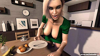 Hot 3D Hentai: Visiting Aunt Marge Gets Sweet POV Fuck