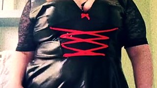 Amateur striptease and Solo masturbation