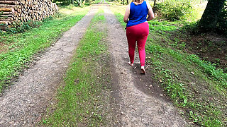 Lie Down on the Tree Trunk with Your Bare Torso