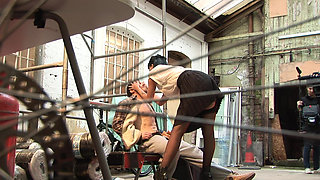 My Stepbrother Fucks Me on a Building Site