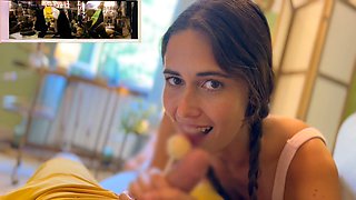 18 year cute girl, dick licking, best blowjob