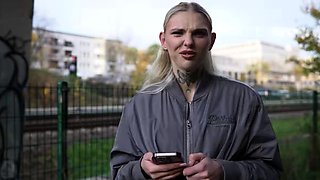 GERMAN SCOUT - Blonde Fitness Model Teen Lexi Star