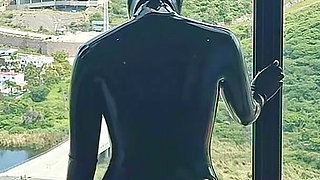 Horny in Latex Enjoying the View - Alex Latex