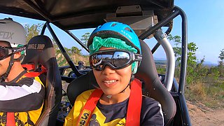 Off roading and Thai GF anal sex at home